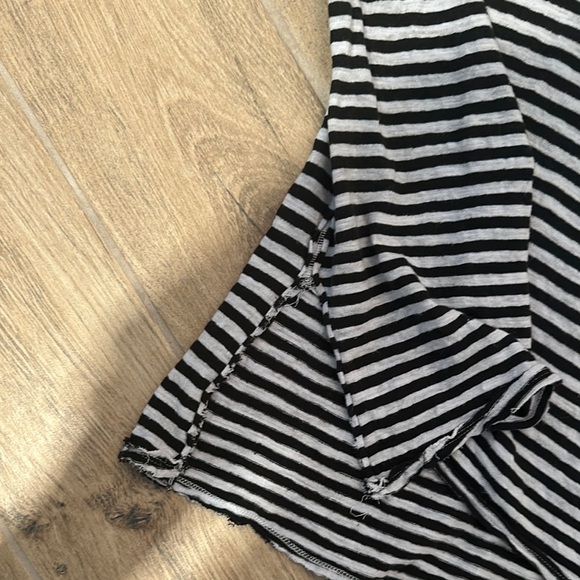 Free people Black and White Striped Short Sleeve Tee - Picture 6 of 7